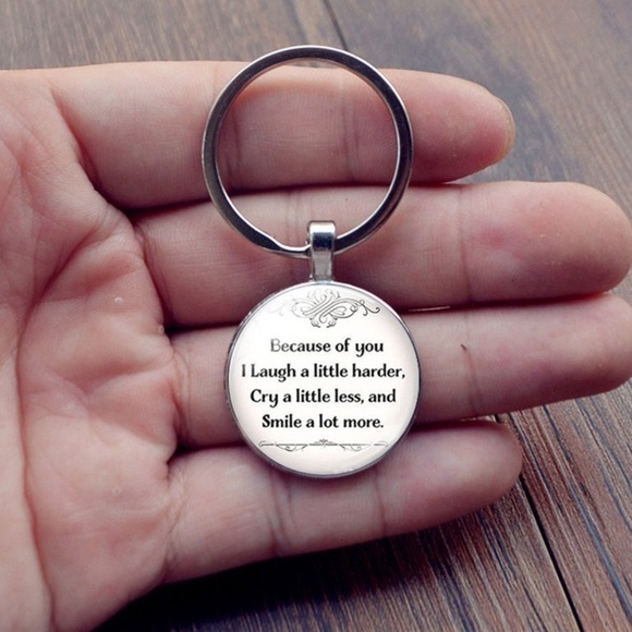 NWT Love, Friendship Keychain Silver - Picture 2 of 4